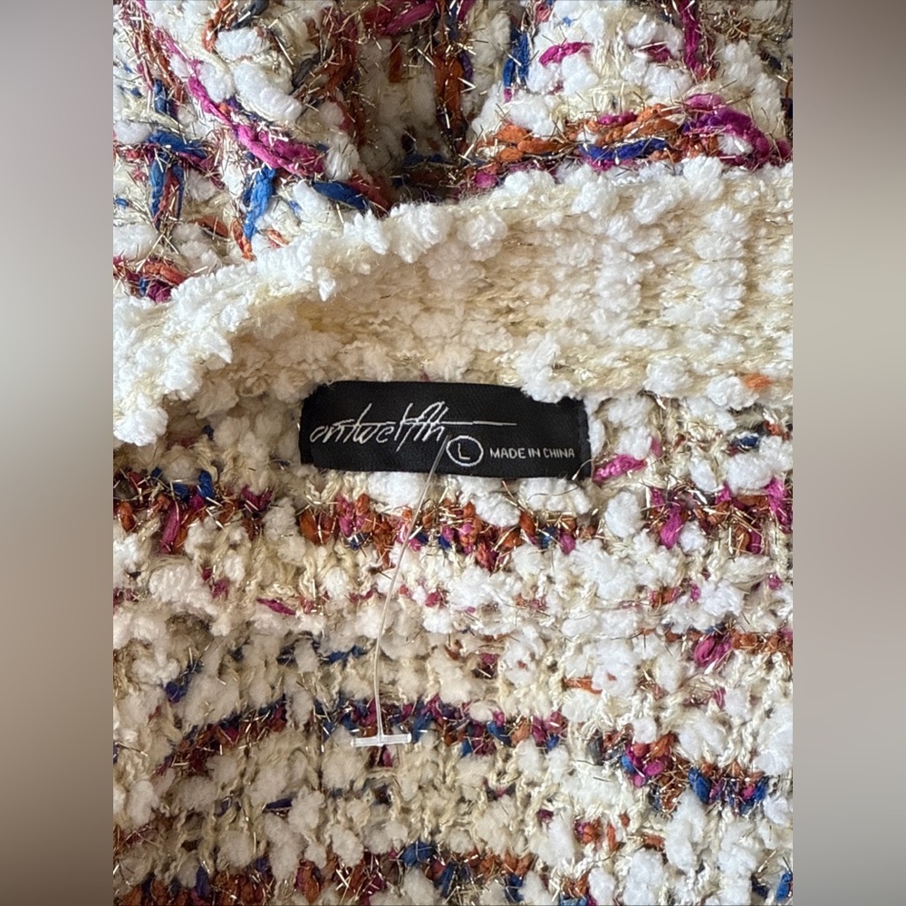 Multicolor Textured Blazer - Picture 8 of 9